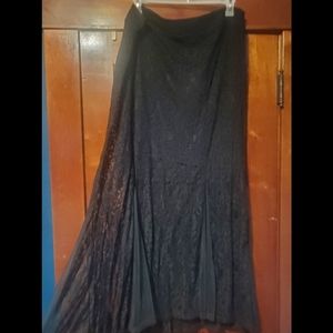 Torrid Black Lace Maxi Skirt NWT